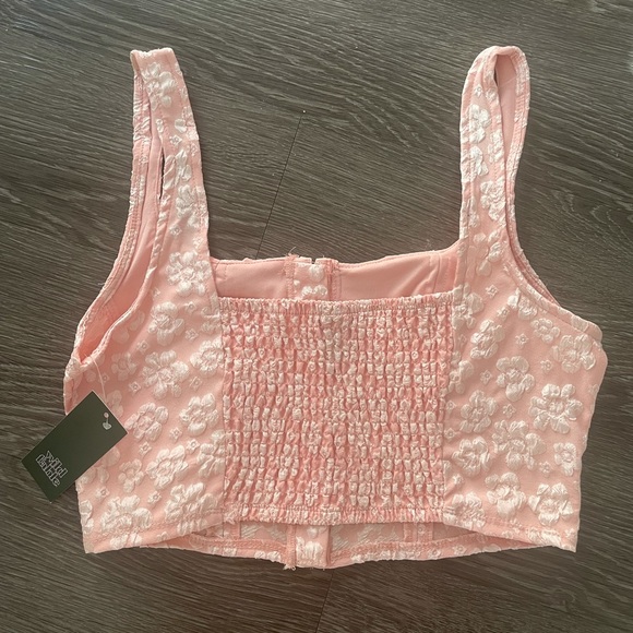 NEW Wild Fabel Pink Floral Top - Picture 2 of 3